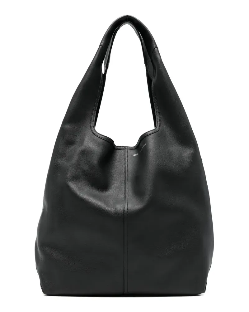 AMI Paris Etienne leather tote bag - Schwarz Schwarz