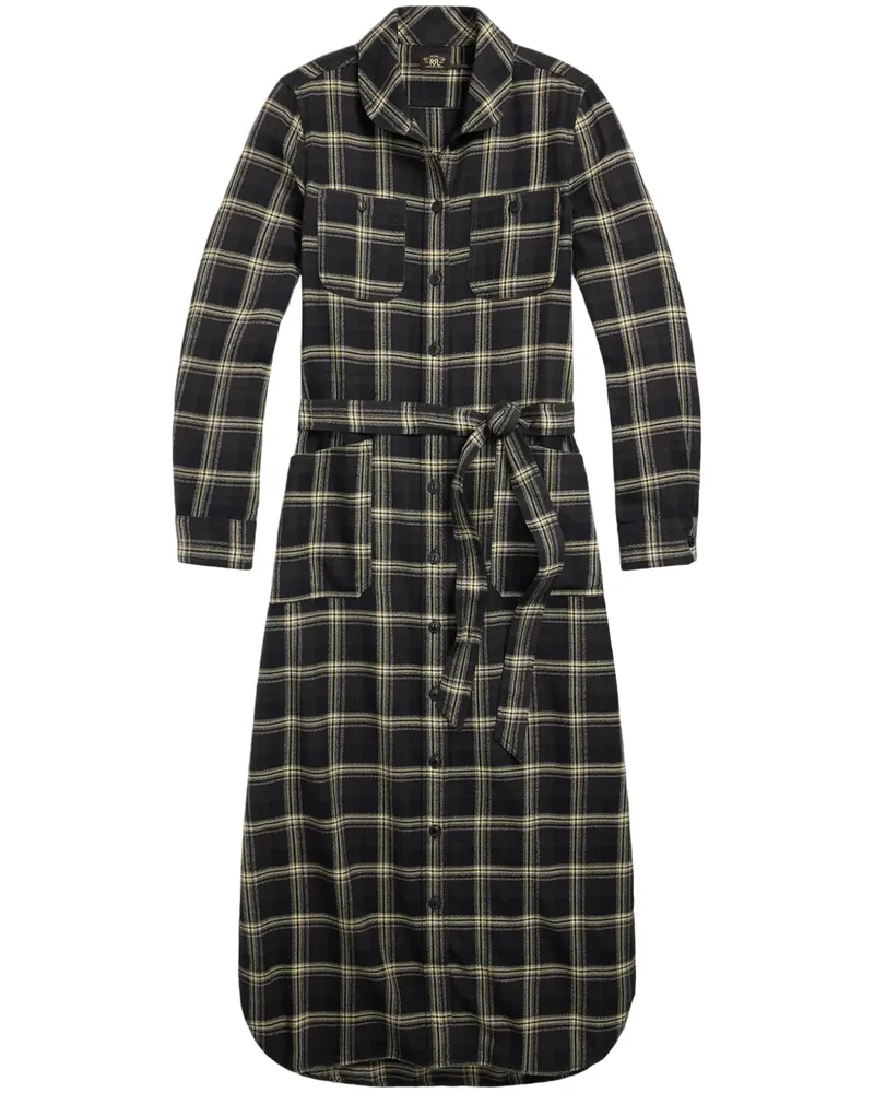 Ralph Lauren Jaspe Hemdkleid - Schwarz Schwarz