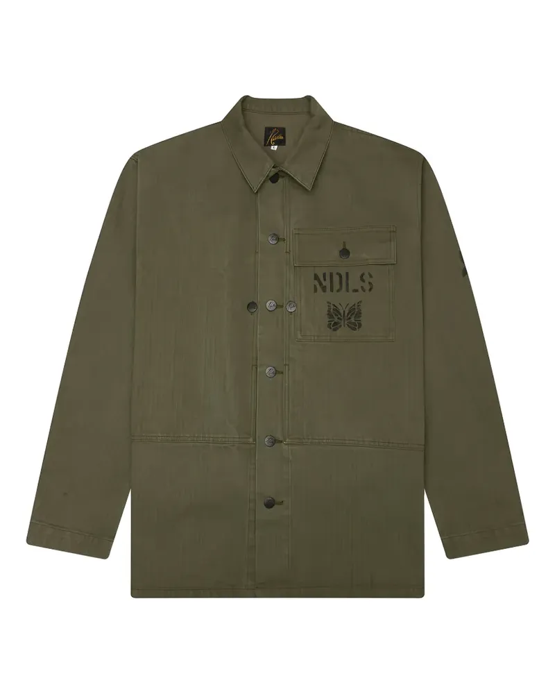 NEEDLES P-44 herringbone jacket - Grün Grün