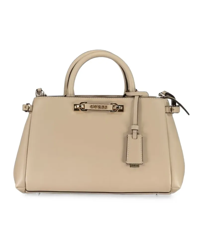 Guess Shopper mit Logo-Schild - Nude Nude