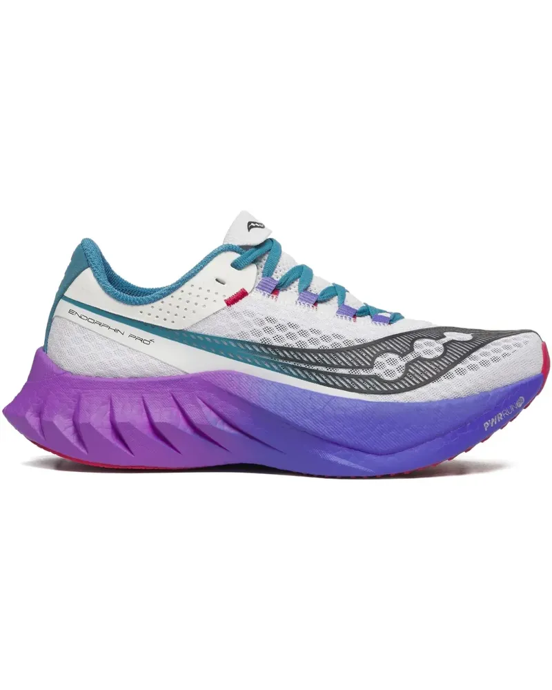 Saucony Perforierte Endorphin Pro 4 Galaxy Sneakers - Weiß Weiß