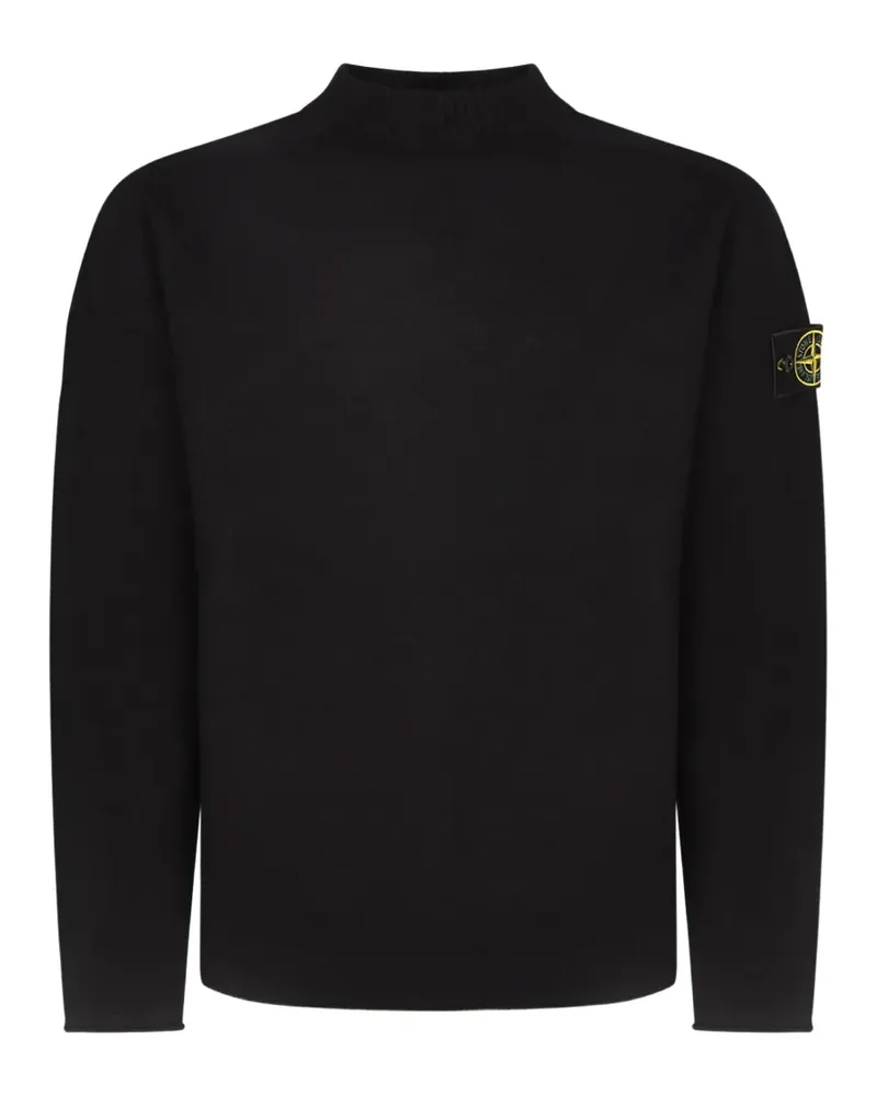 Stone Island Pullover mit Stehkragen - Schwarz Schwarz