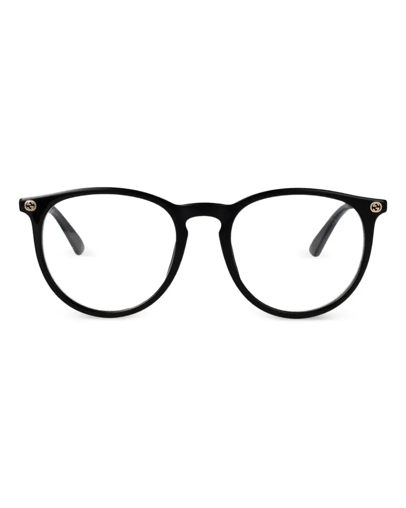 Gucci round-frame glasses - Schwarz Schwarz