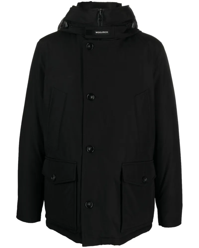 Woolrich Arctic Daunenjacke mit Kapuze - Schwarz Schwarz