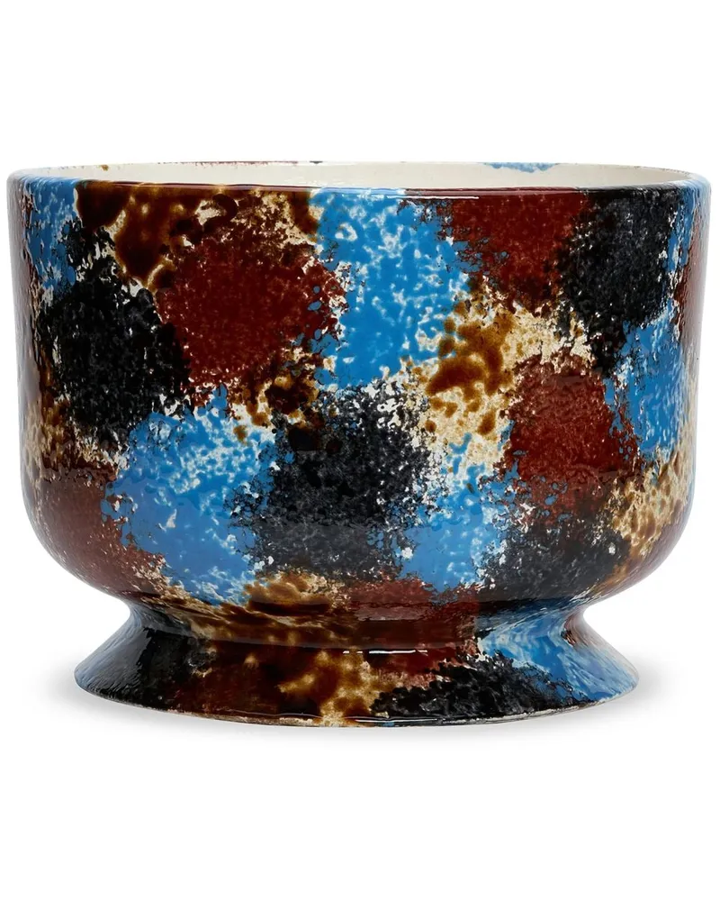 1882 Ltd Jesture 2 Vase mit abstraktem Print 21cm - Braun Braun