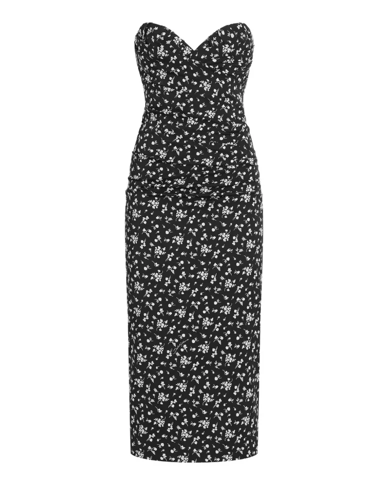 Dolce & Gabbana Kleid mit Print - Schwarz Schwarz