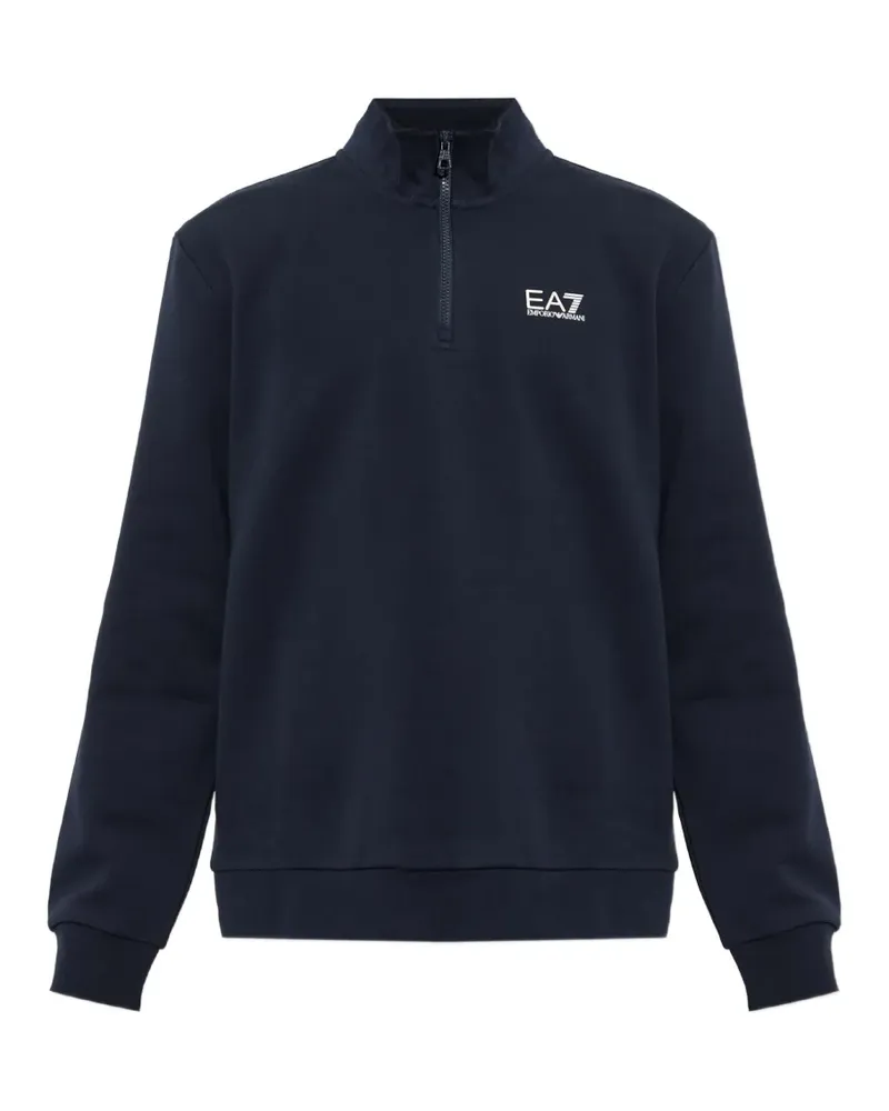 EA7 Sweatshirt mit Reißverschluss - Blau Blau