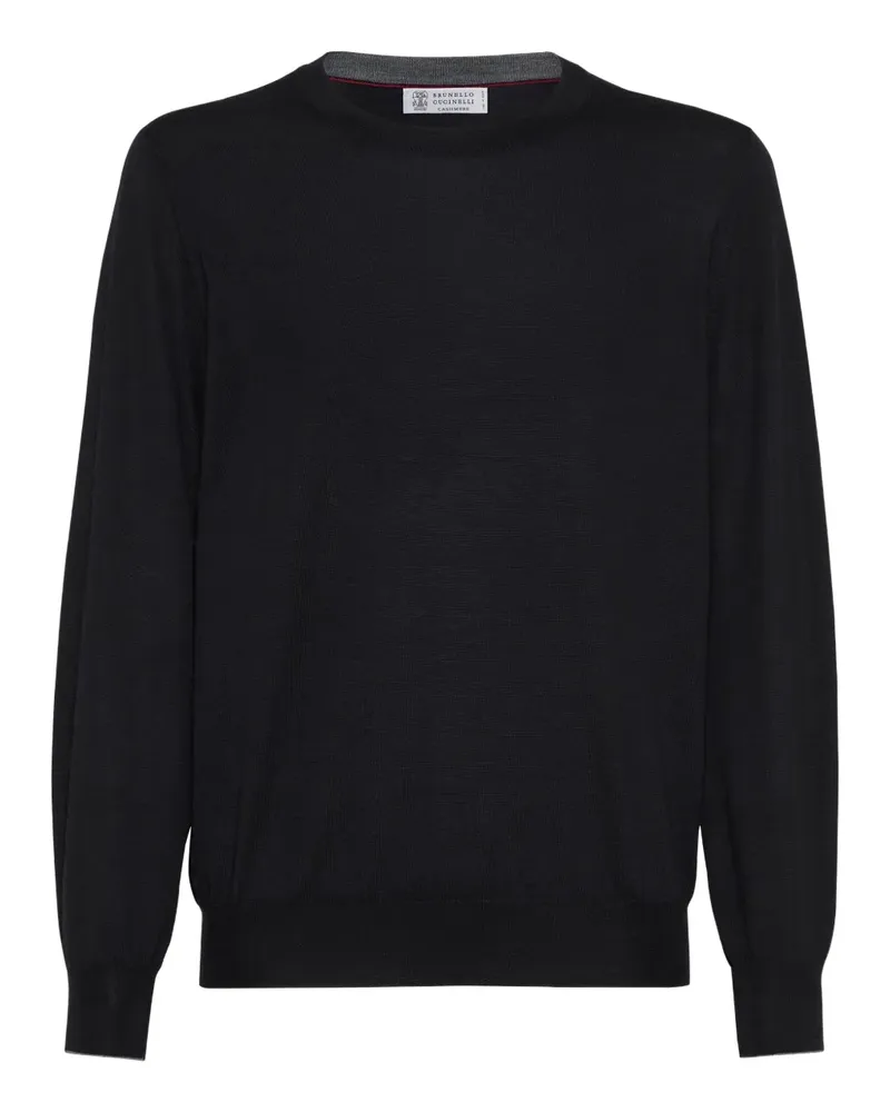 Brunello Cucinelli Gestrickter Pullover - Schwarz Schwarz