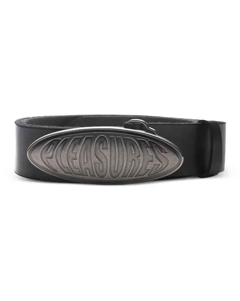 PLEASURES Bubble logo belt - Schwarz Schwarz
