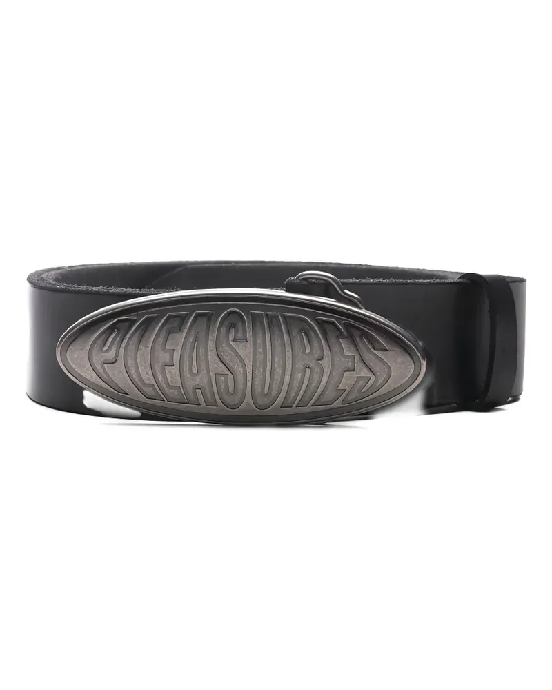 PLEASURES Bubble logo belt - Schwarz Schwarz
