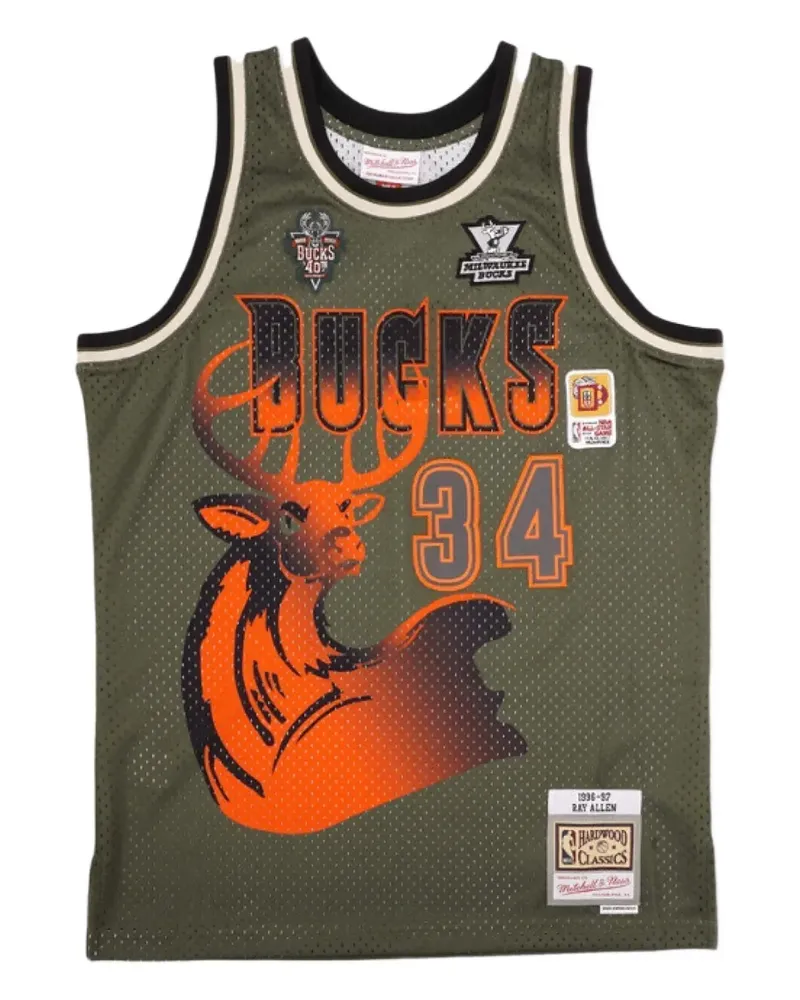 Mitchell & Ness Flight Swingman NBA Milwaukee Bucks 1996-97 Ray Allen jersey tank top - Grün Grün