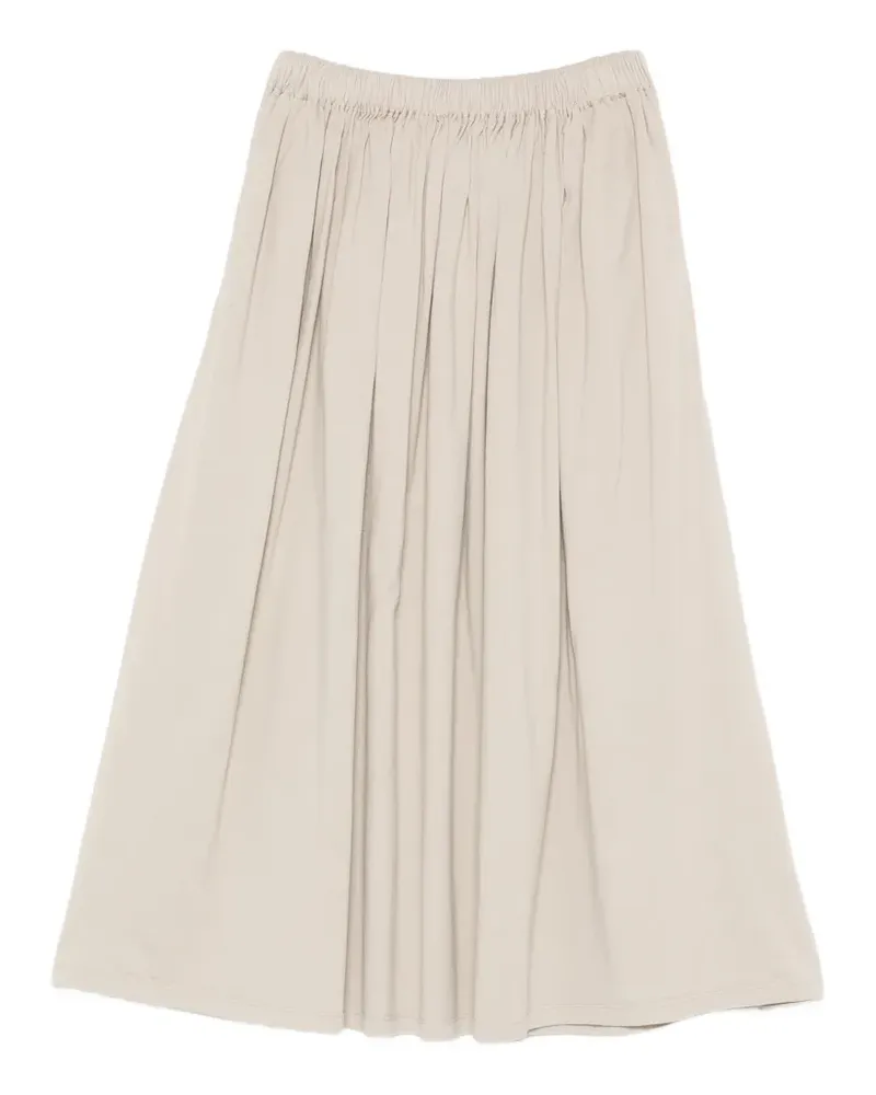 MA'RY'YA elasticated-waistband midi skirt - Nude Nude