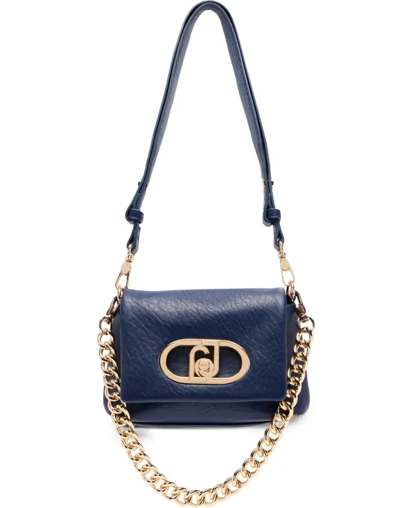 Liu Jo Kleine LaPuffy Schultertasche mit Kettenriemen - Blau Blau