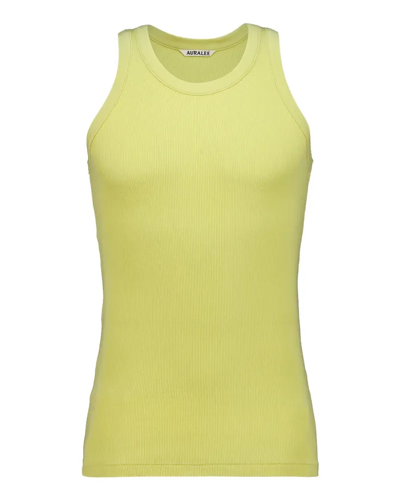 AURALEE ribbed-knit tank top - Gelb Gelb