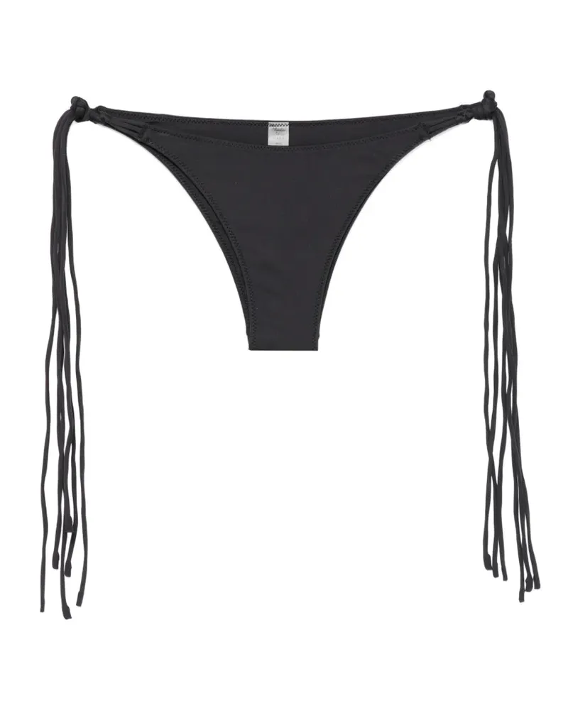 Frankies Bikinis x Jennie Camille fringe-detail bikini bottoms - Schwarz Schwarz