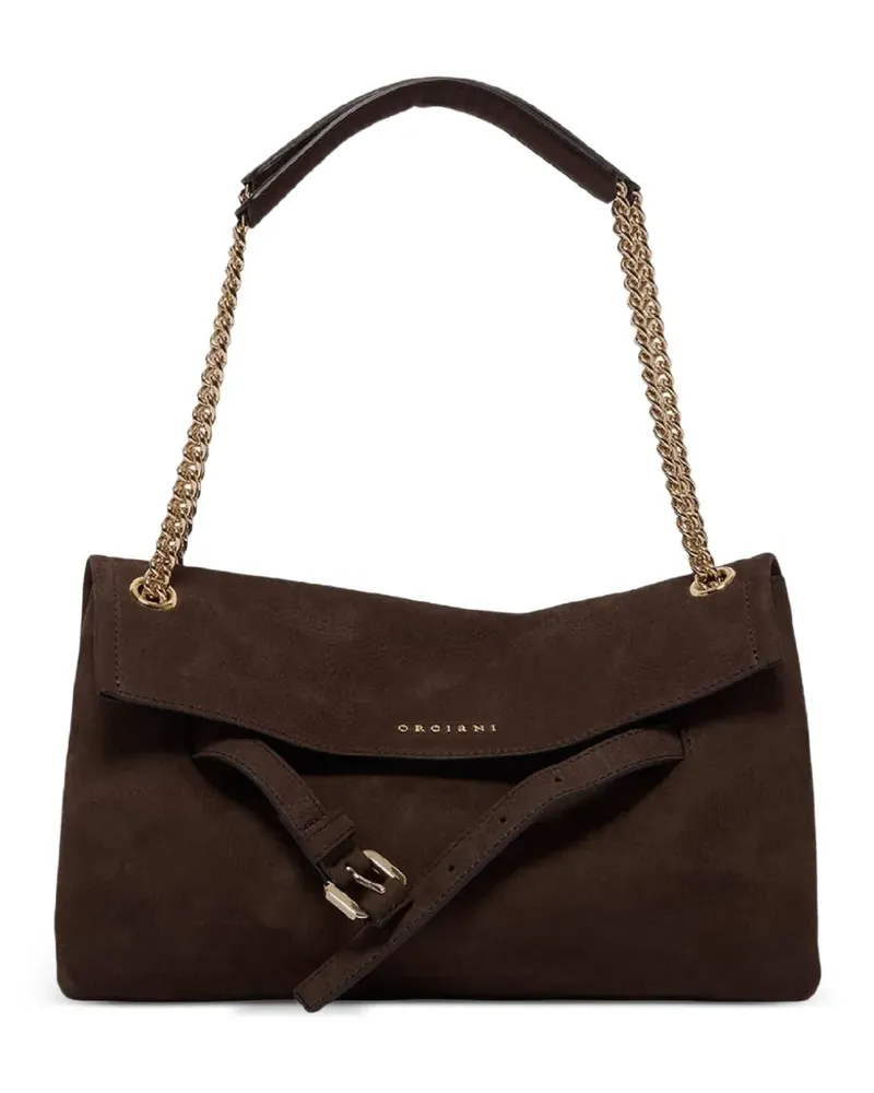 Orciani Kleiner Venus Nabucco Tote Bag mit Schnalle - Braun Braun