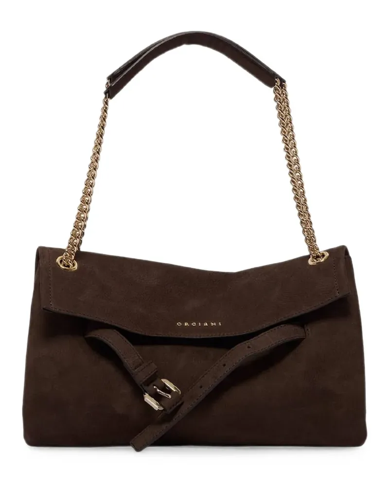 Orciani small Venus Nabucco buckle-detail tote bag - Braun Braun