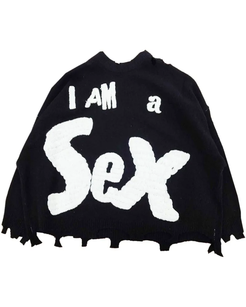 SAINT MXXXXXX x Sex Pistols Pullover mit Stickerei - Black Black