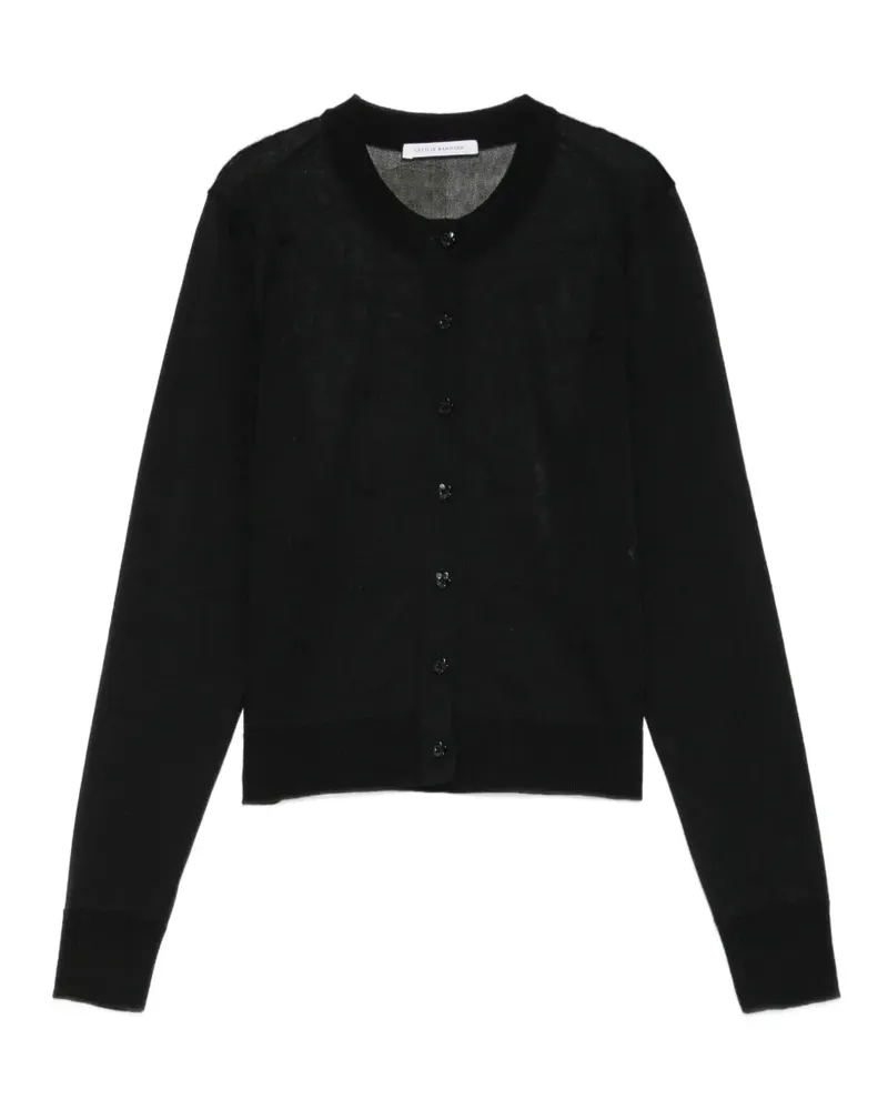 Cecilie Bahnsen Cardigan mit Schleife - Schwarz Schwarz