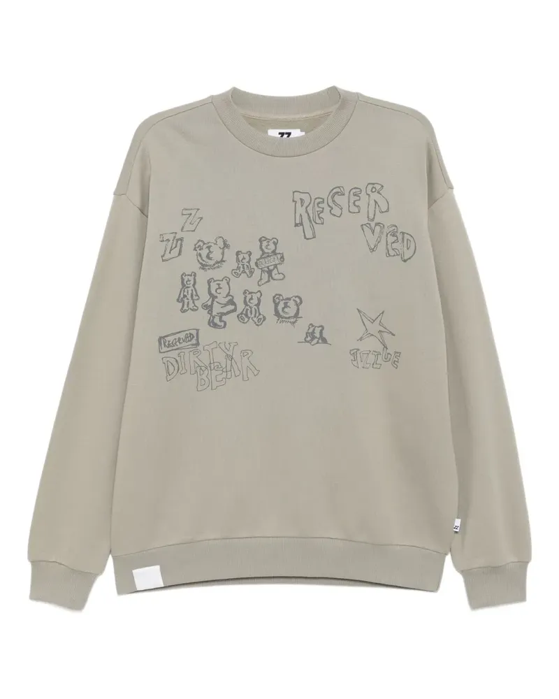 Izzue Sweatshirt mit Print - Grün Grün