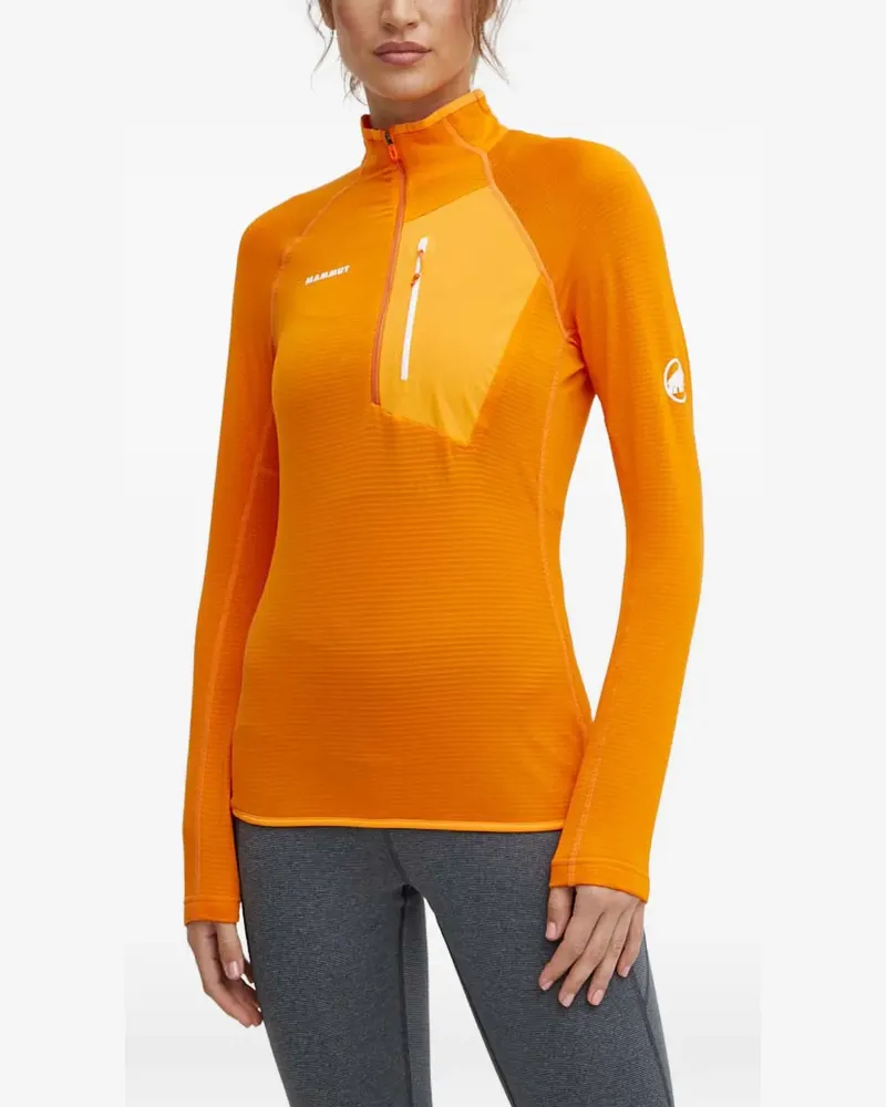 Mammut Langarmshirt mit Logo-Print - Orange Orange