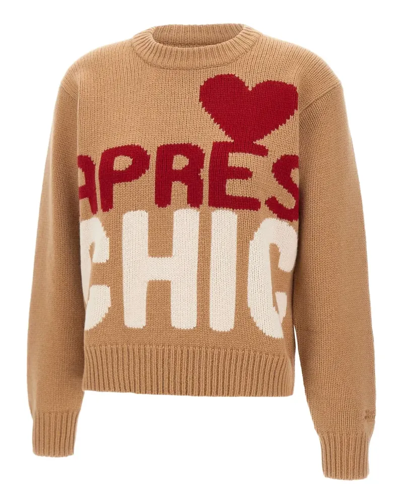 MC2 Saint Barth embroidery crewneck sweater - Nude Nude