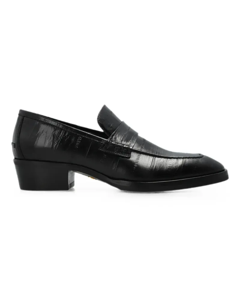 Jimmy Choo Wilder Loafer mit Prägung - Schwarz Schwarz