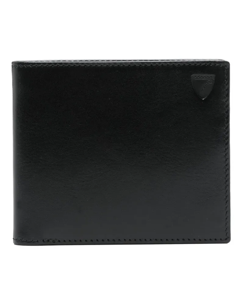 Aspinal of London Portemonnaie mit Klappe - Schwarz Schwarz