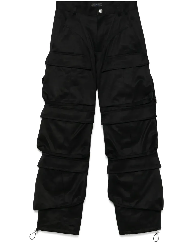 Thierry Mugler Klassische Cargohose - Schwarz Schwarz