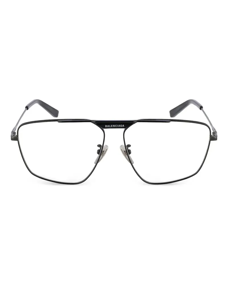 Balenciaga Brille mit Metallgestell - Schwarz Schwarz