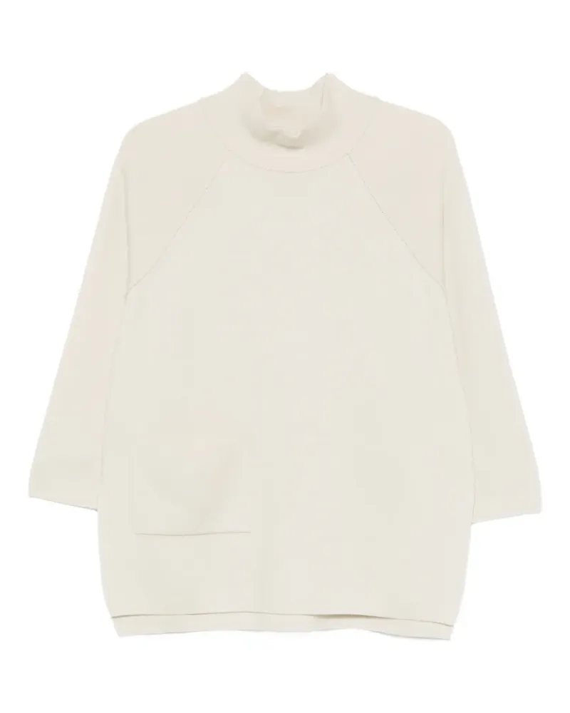 Gran Sasso funnel-neck sweater - Nude Nude