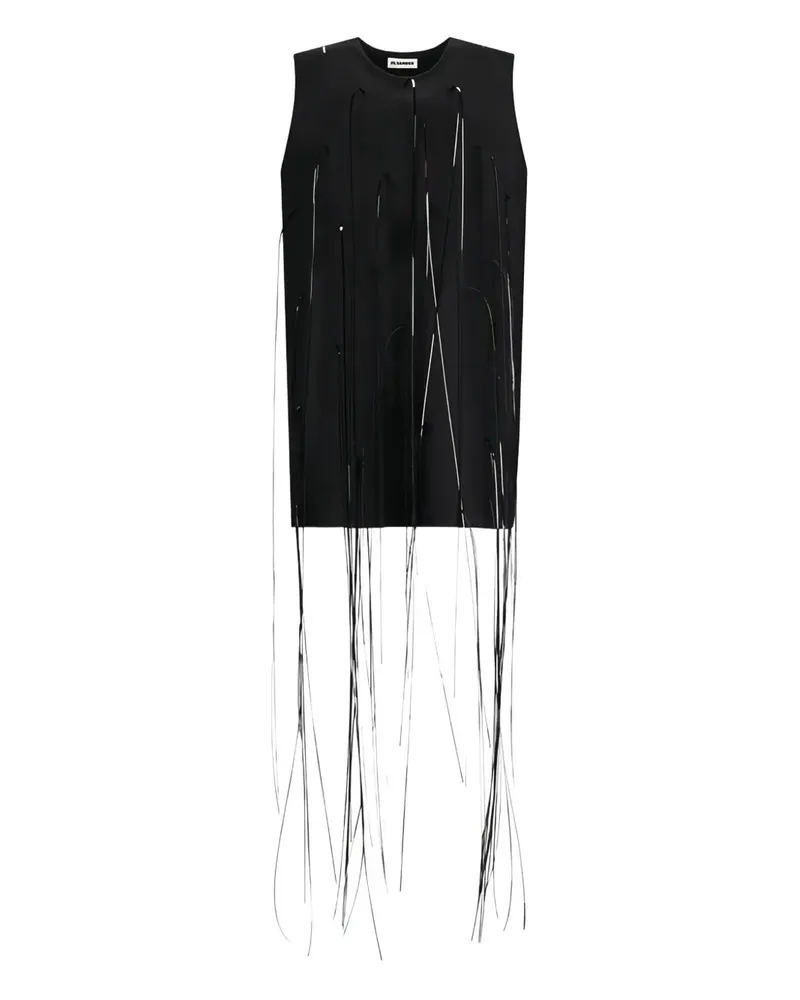 Jil Sander Kleid mit rundem Ausschnitt - Schwarz Schwarz