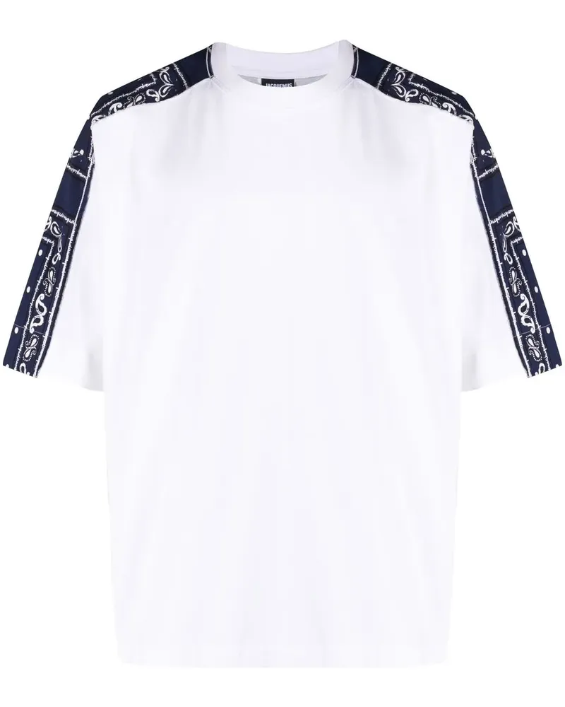 Jacquemus T-Shirt mit Bandana-Print - Weiß Weiß