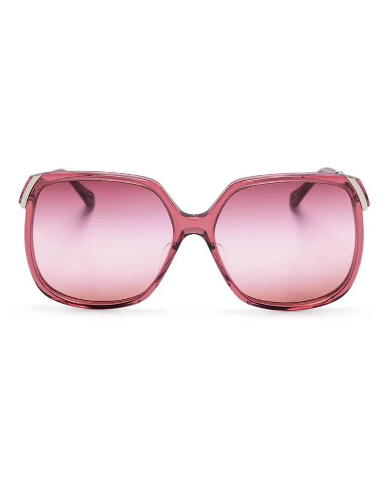 Chloé Sonnenbrille mit Oversized-Gestell - Rosa Rosa
