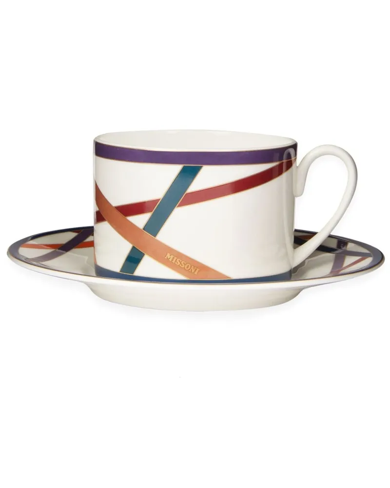 Missoni Home Set aus sechs Nastri Teetassen - Weiß Weiß
