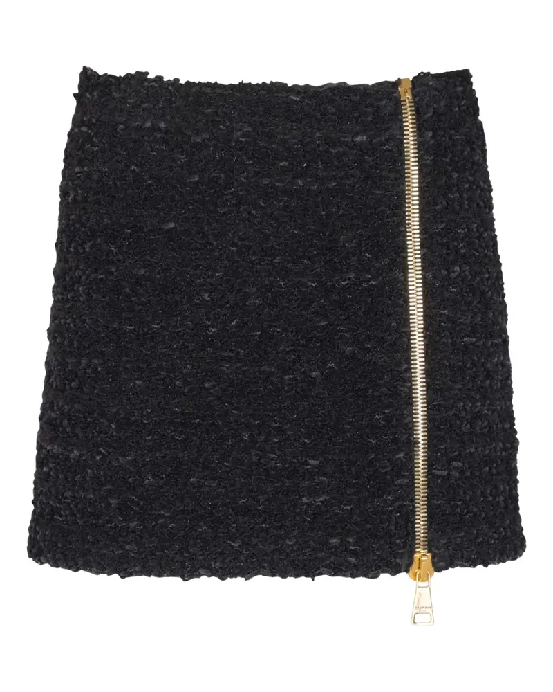 Balmain Minirock aus Tweed - Schwarz Schwarz