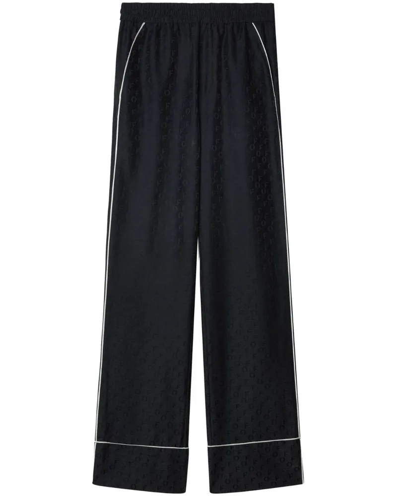 OFF-WHITE Hose im Pyjama-Stil - Schwarz Schwarz