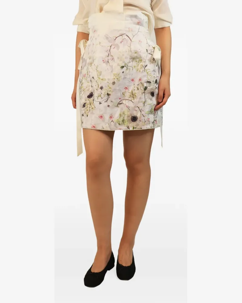 Zimmermann Maxirock mit Blumenprint - Nude Nude