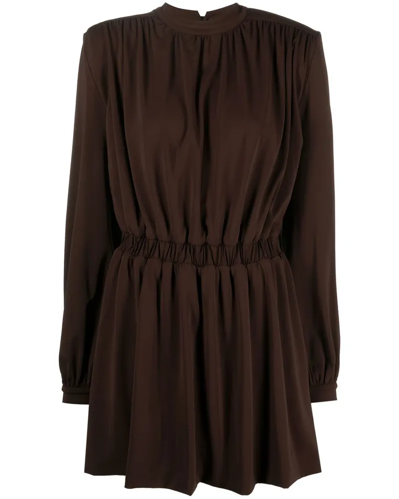 Federica Tosi Minikleid mit Raffung - Braun Braun