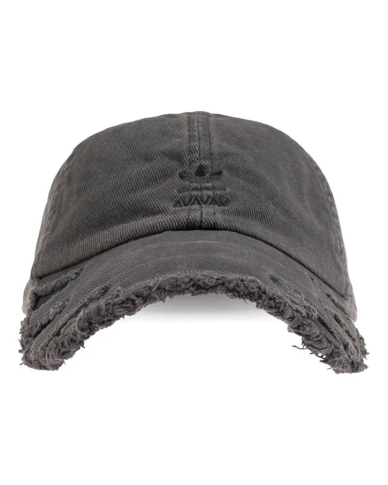 adidas x Avavav distressed logo-embroidered cap - Schwarz Schwarz