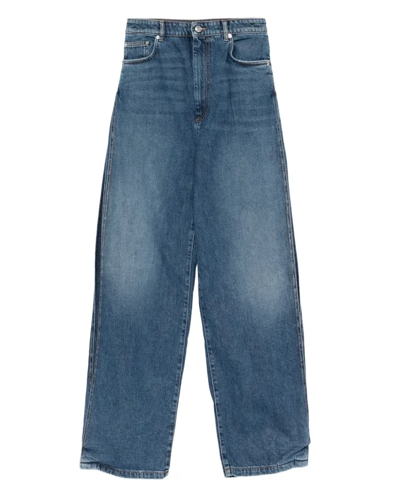 SPORTMAX Jeans mit weitem Bein - Blau Blau