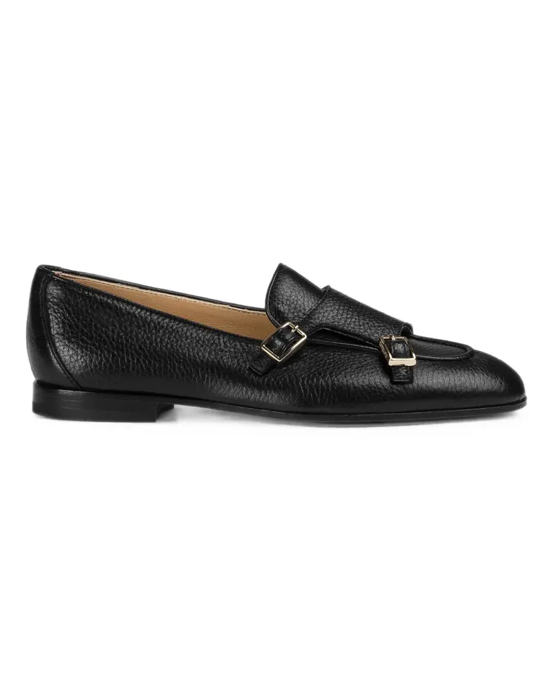 Doucal´s double-buckle leather loafers - Schwarz Schwarz