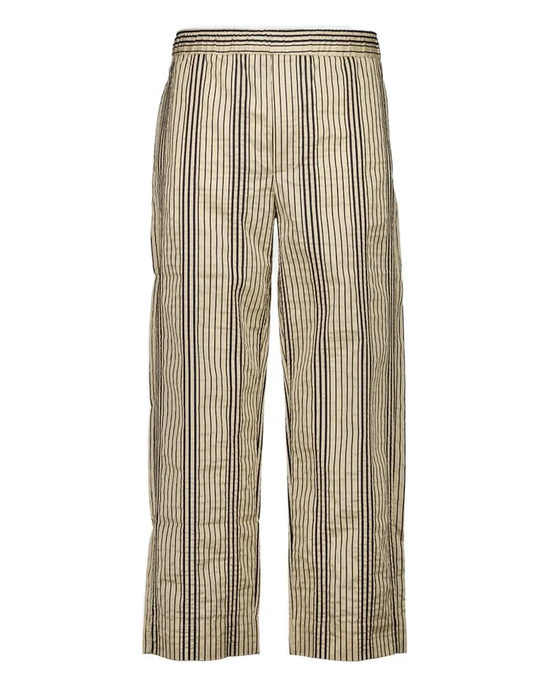COMMAS Gestreifte Hose mit Stretchbund - Nude Nude