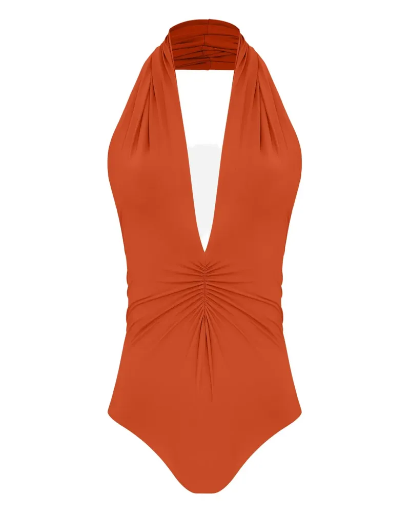 Lygia & Nanny Isatou Neckholder-Badeanzug - Orange Orange