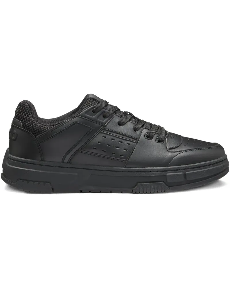 HUGO BOSS Sneakers aus Leder - Schwarz Schwarz