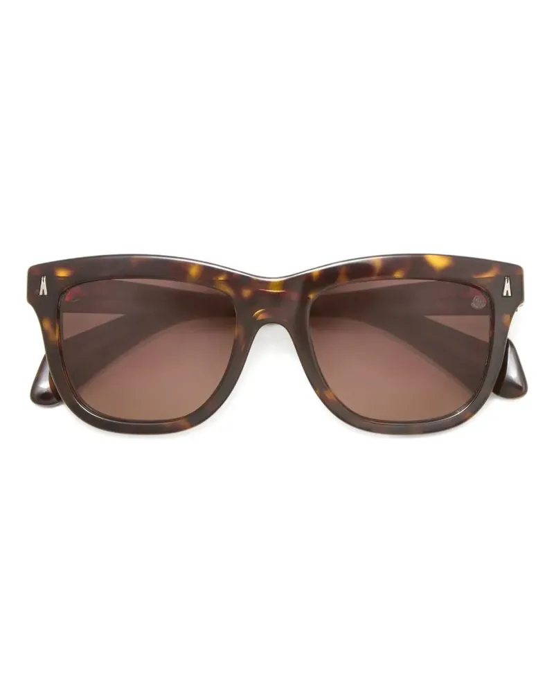 Moncler Bronzz tortoiseshell-effect sunglasses - Braun Braun