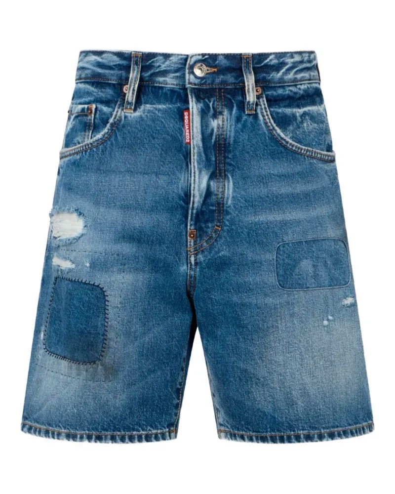 Dsquared2 The Worker Clean Jeans Shorts - Blau Blau