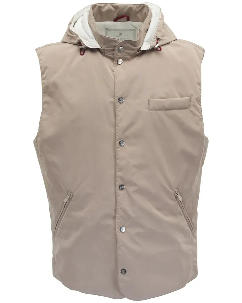 Brunello Cucinelli Wasserabweisende Weste - Nude Nude