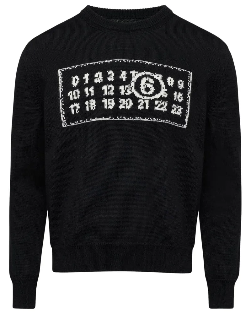 Maison Margiela Pullover mit rundem Ausschnitt - Schwarz Schwarz