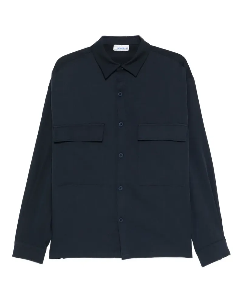 IMPERIAL Hemdjacke mit Klappentasche - Blau Blau